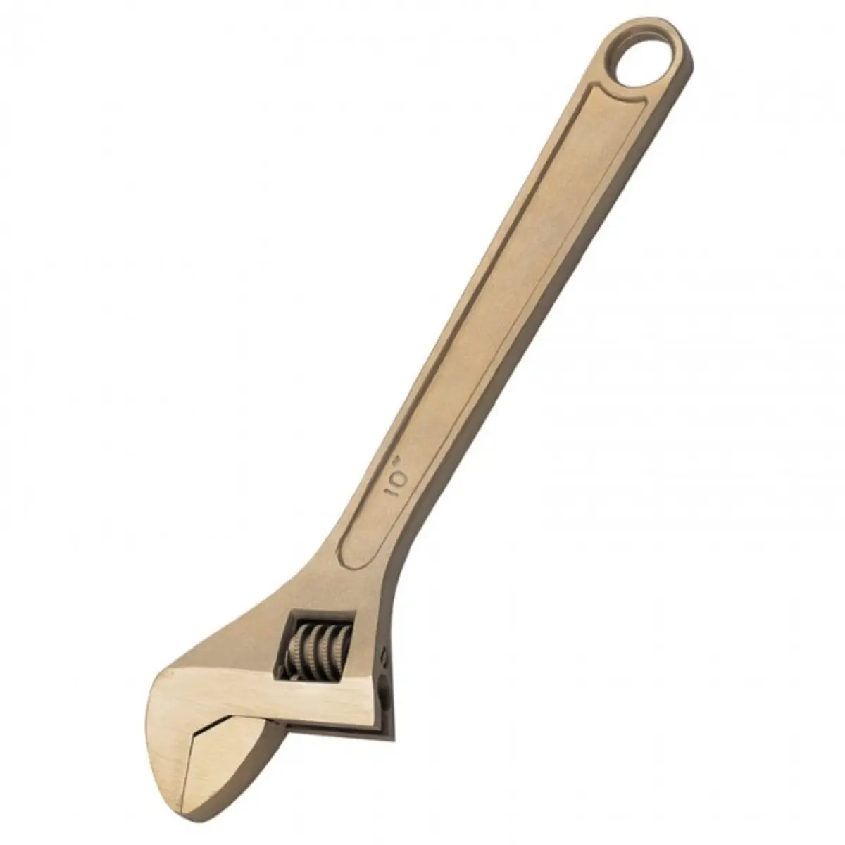 CS Unitec 10in Aluminum Bronze Non-Sparking Adjustable Wrench | TUV Certified & Beryllium Free - main product image