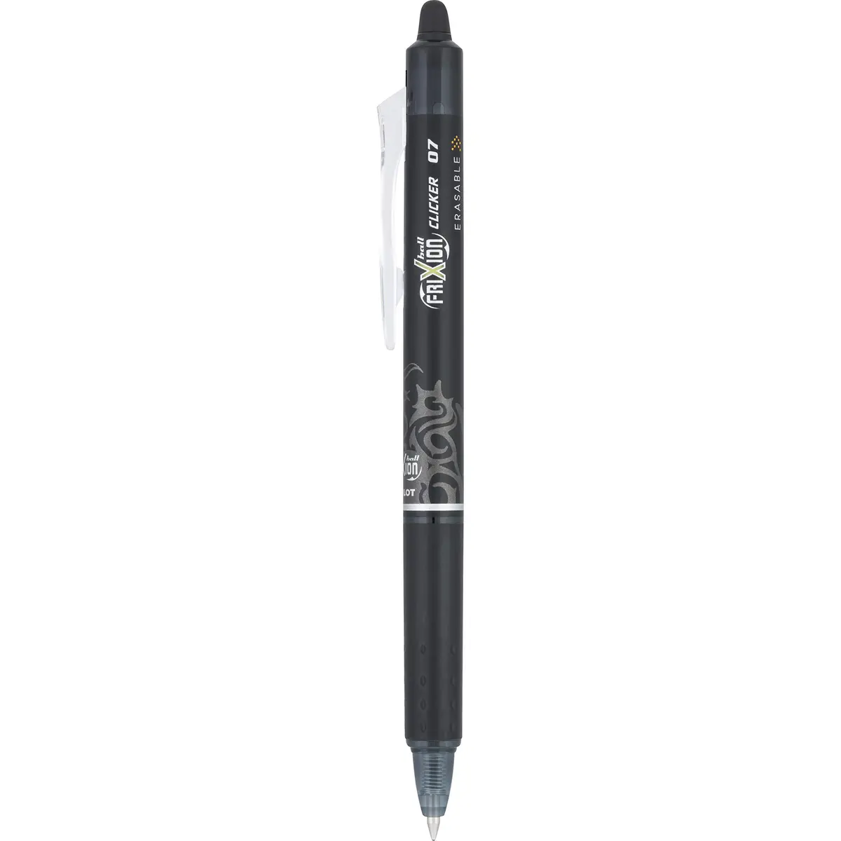 PILOT FriXion Clicker Erasable & Retractable Gel Ink Pens, Fine Point, Black Ink, 6 Count | Smooth, Refillable, Quick Drying - view 2
