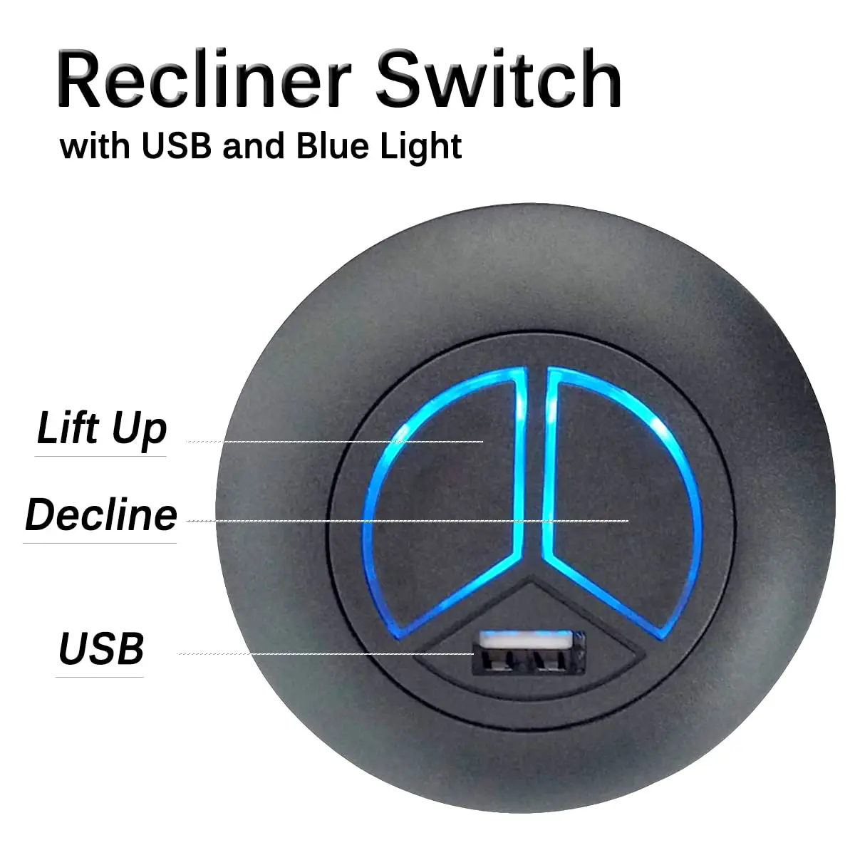 Podoy Power Recliner Switching 2 Button 5 Pin Hand Control with USB | Compatible with Popular Recliners - view 6