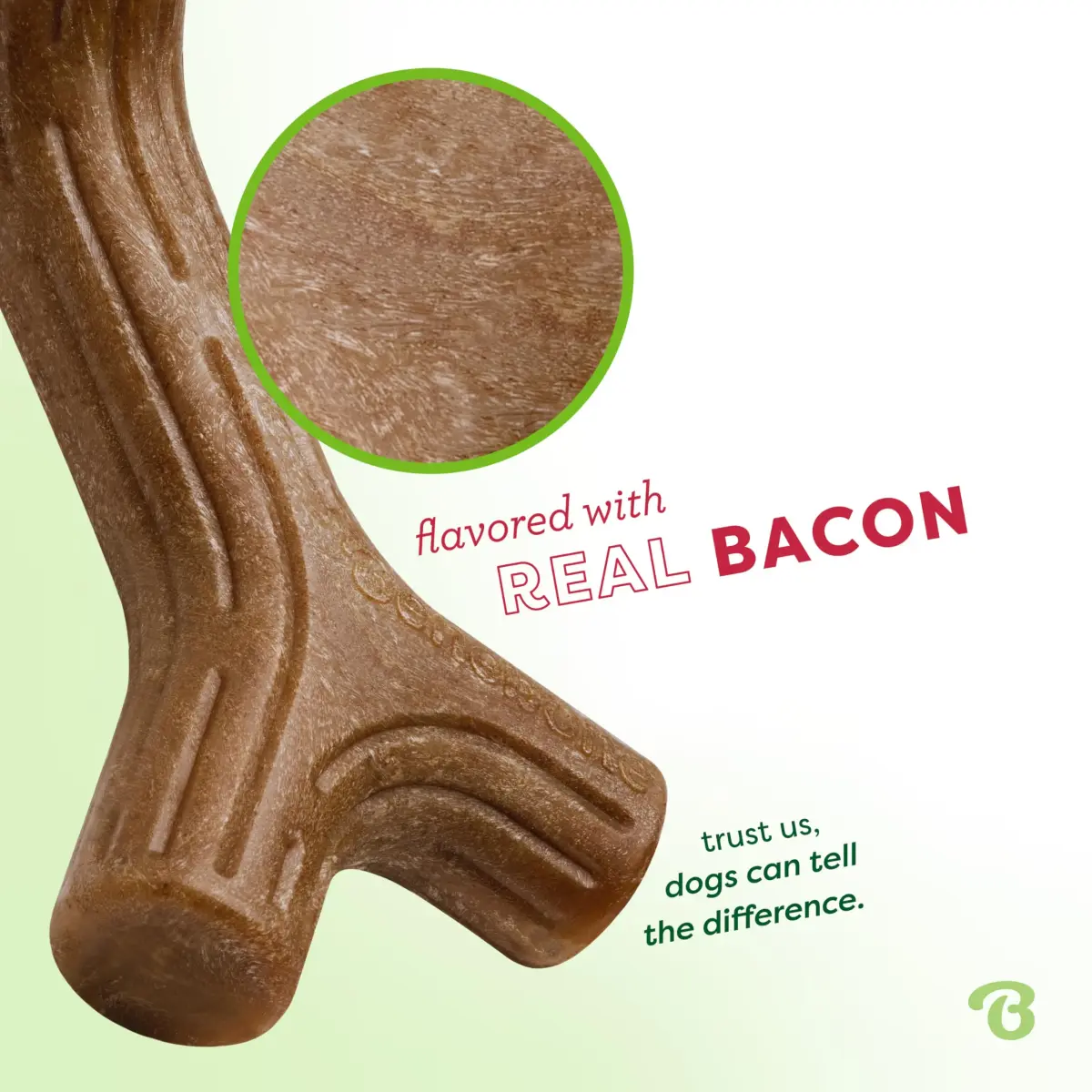 Benebone Real Bacon Flavored Dental Chew Toy for Dogs, Medium Size - view 2
