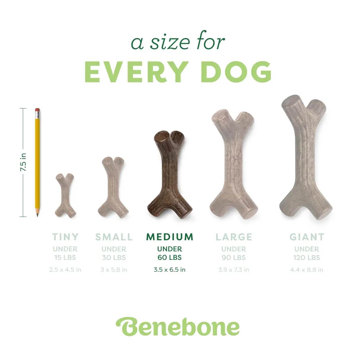 Benebone Real Bacon Flavored Dental Chew Toy for Dogs, Medium Size - view 4