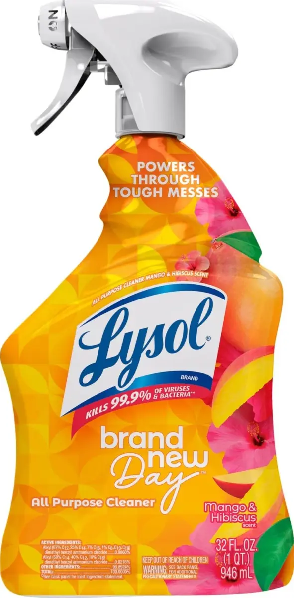 Lysol All Purpose Cleaner Spray, 2.27 kg (2 lb) Mango & Hibiscus Scent | Kills 99.9% of Viruses & Bacteria - main product image