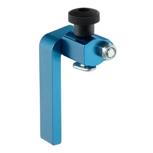 POWERTEC 3" Fence Flip Stop for Table Saw, Miter Saw, and Drill Press, T Track Accessories for Woodworking, 1PK (71367) | Universal T-Track Flip Stop - main product image
