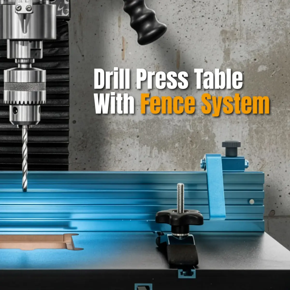 POWERTEC 3" Fence Flip Stop for Table Saw, Miter Saw, and Drill Press, T Track Accessories for Woodworking, 1PK (71367) | Universal T-Track Flip Stop - view 7