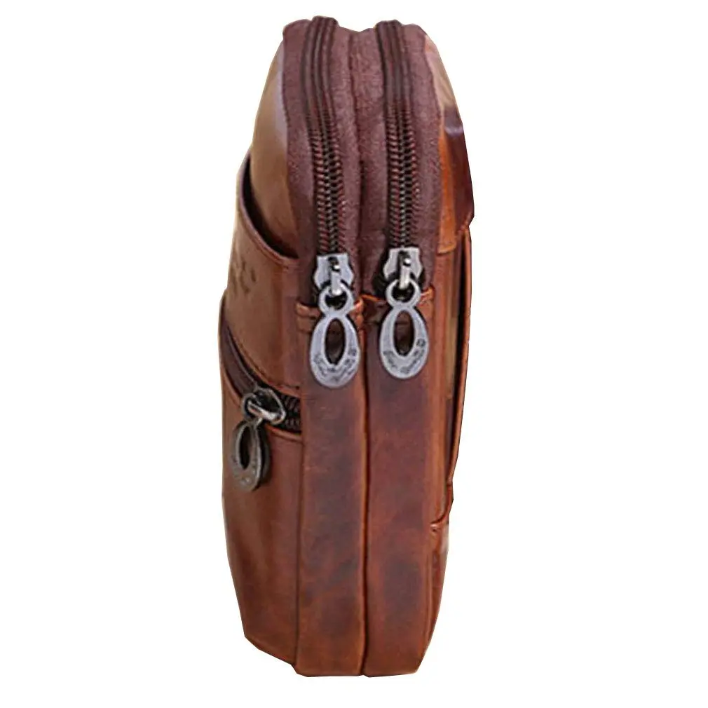 Hebetag Genuine Leather Phone Belt Holster Waist Case Bag for Men | 10cm(W)x16cm(H) (3.9"x6.3") - view 2