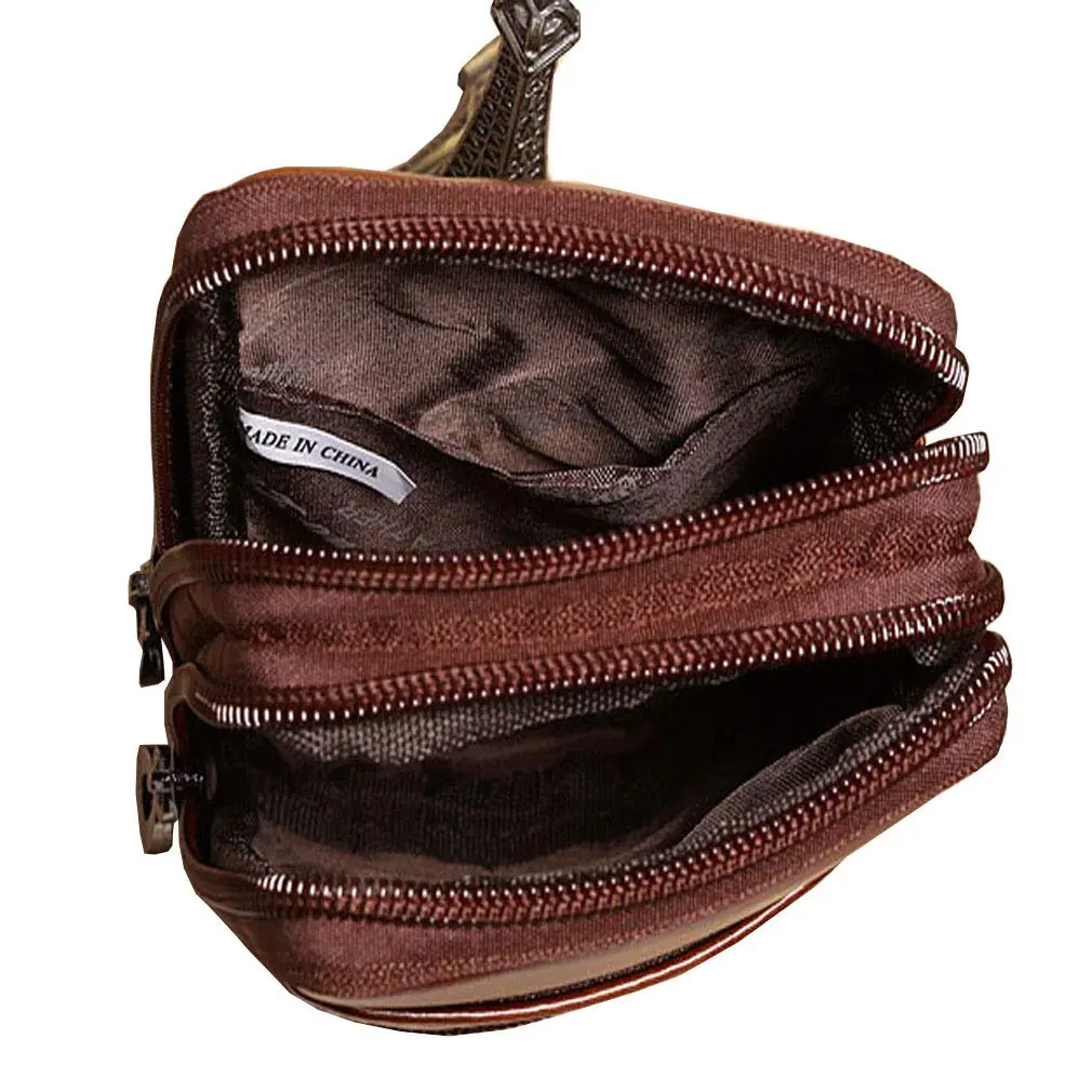 Hebetag Genuine Leather Phone Belt Holster Waist Case Bag for Men | 10cm(W)x16cm(H) (3.9"x6.3") - view 4