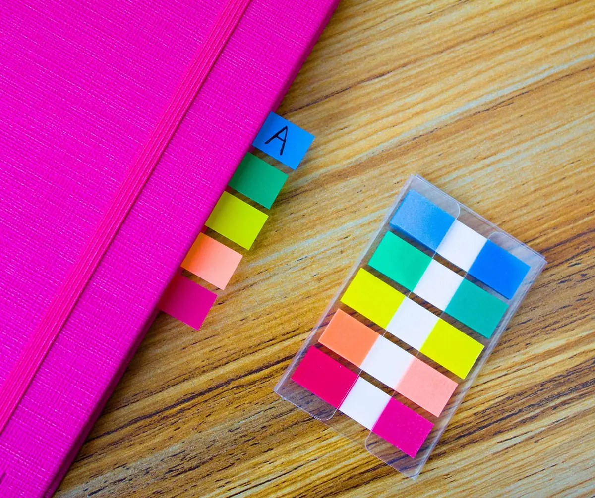 ELII 500 Pieces Sticky Index Tabs 2 Inch & 0.5 Inch | Writable, Repositionable, 10 Vibrant Colors - view 5