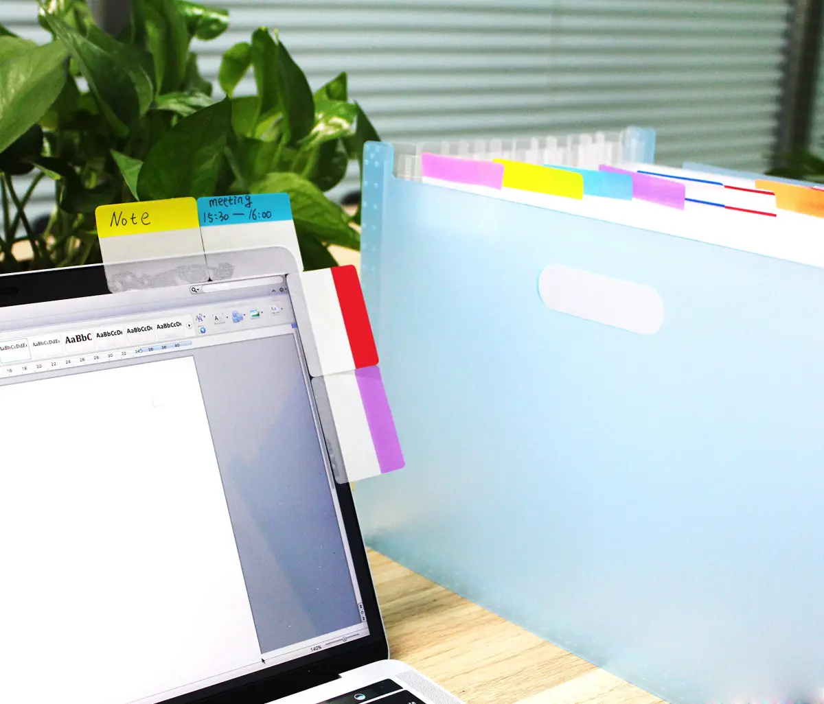 ELII 500 Pieces Sticky Index Tabs 2 Inch & 0.5 Inch | Writable, Repositionable, 10 Vibrant Colors - view 6