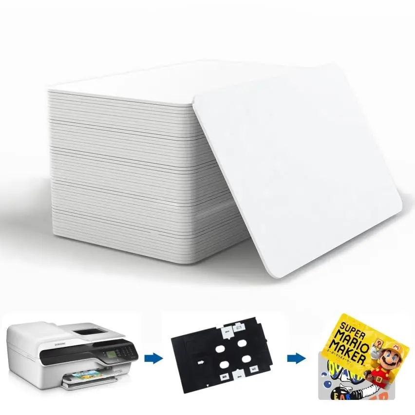 Timeskey NFC Inkjet NFC Cards 100pcs | NTAG215 Compatible, Printable, Laminated, 85*54mm - view 2