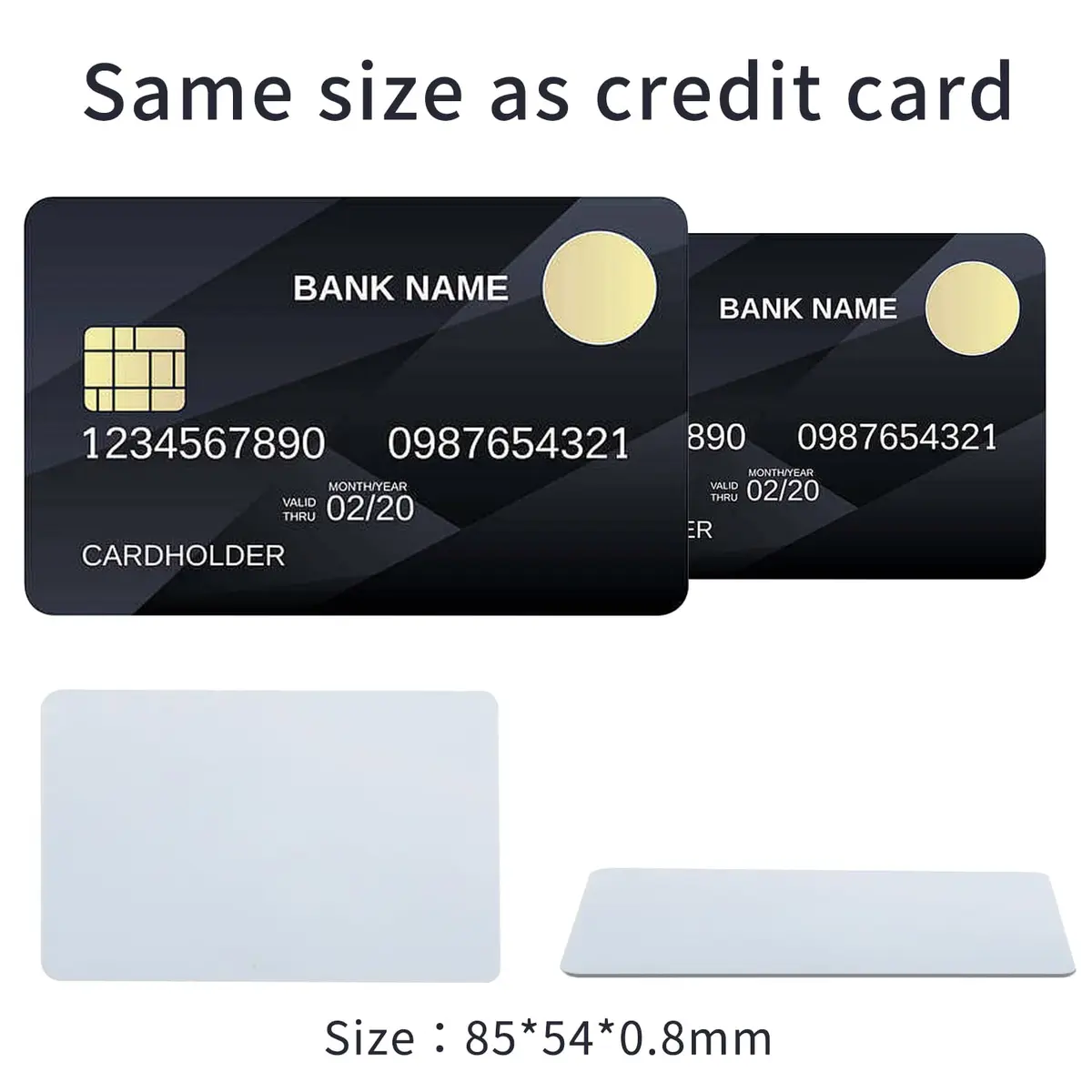 Timeskey NFC Inkjet NFC Cards 100pcs | NTAG215 Compatible, Printable, Laminated, 85*54mm - view 3