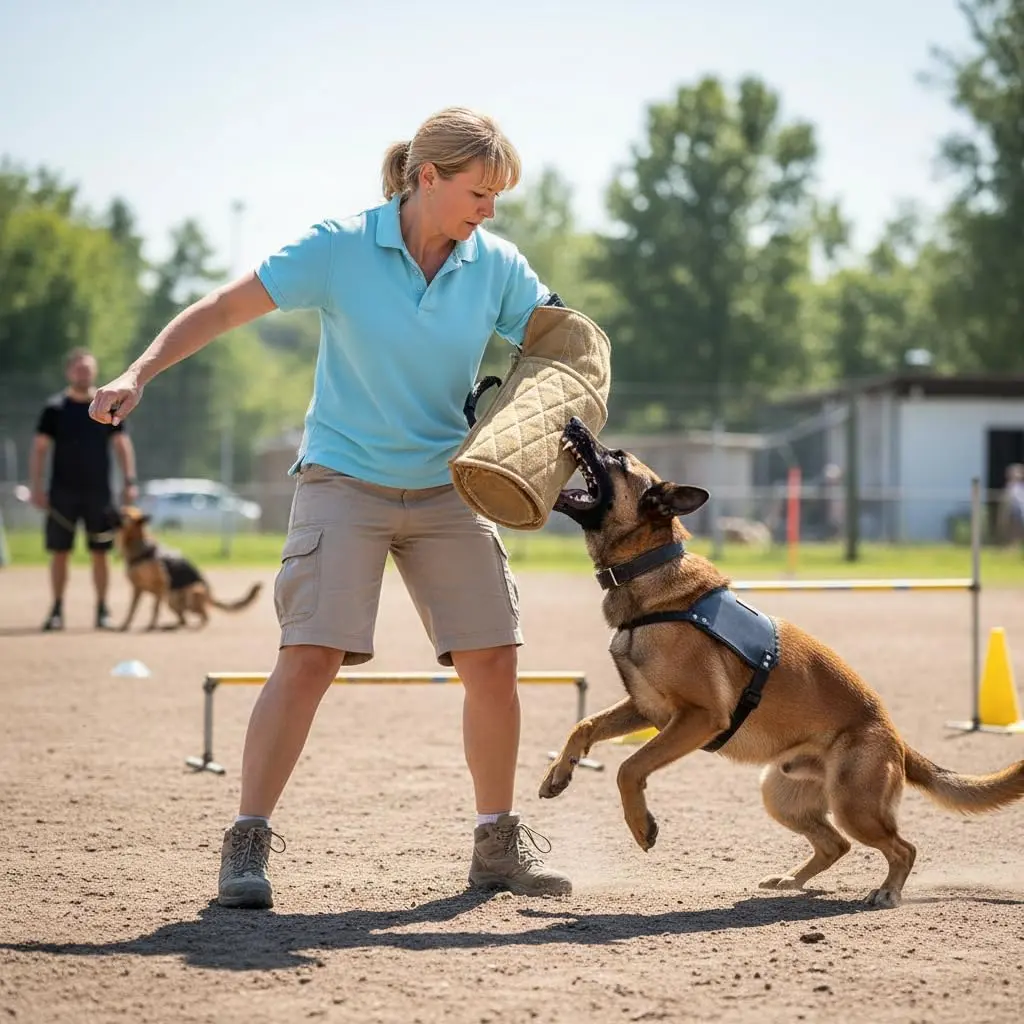 Morezi Dog Bite Sleeve Training Arm Guard for Large Dogs & Puppies | 58cm (22.8") Yellow - view 6