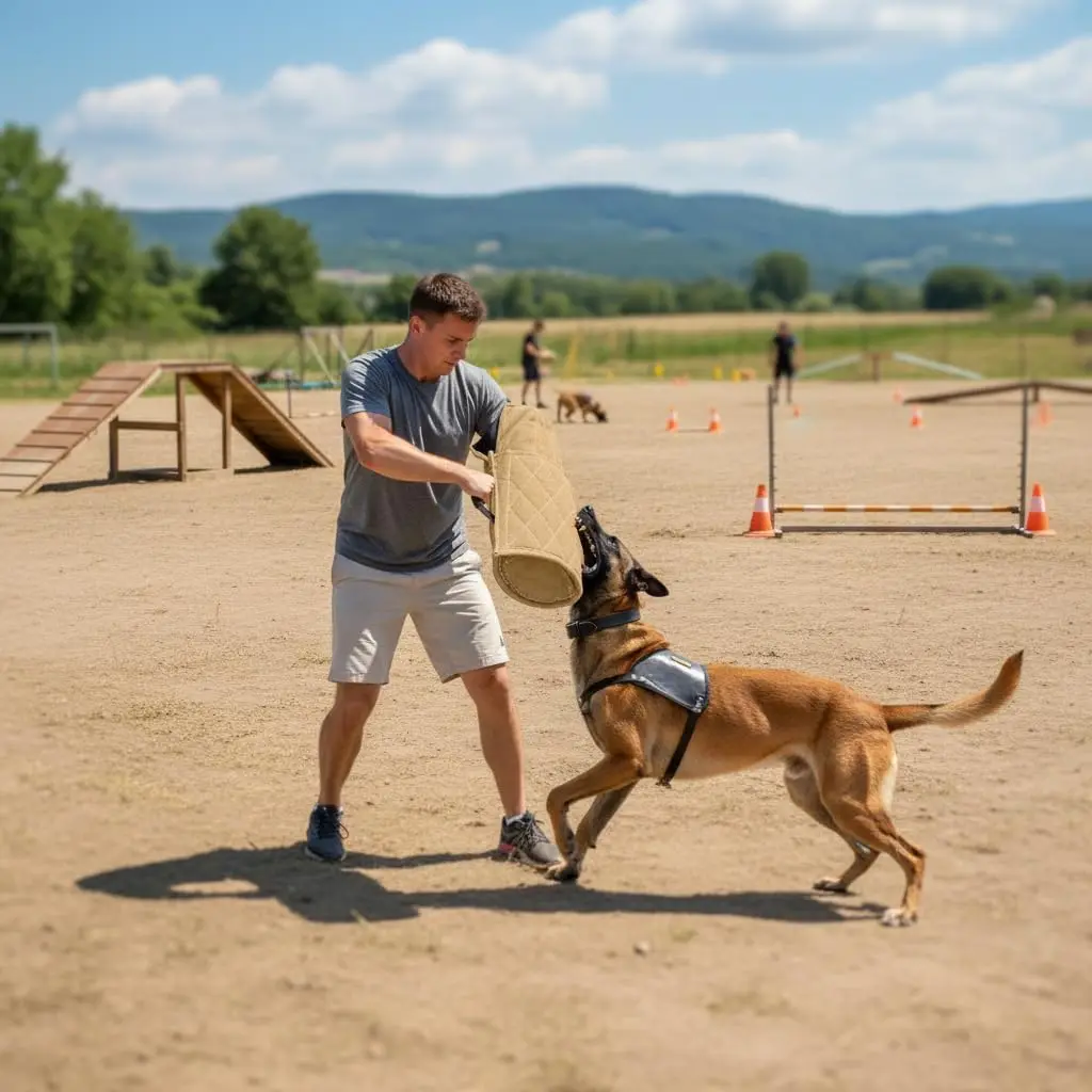 Morezi Dog Bite Sleeve Training Arm Guard for Large Dogs & Puppies | 58cm (22.8") Yellow - view 7