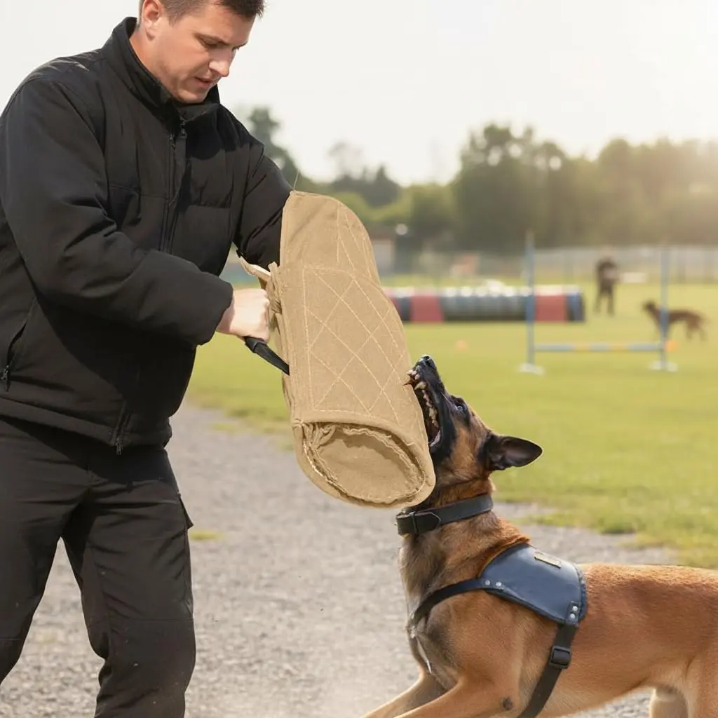 Morezi Dog Bite Sleeve Training Arm Guard for Large Dogs & Puppies | 58cm (22.8") Yellow - view 2