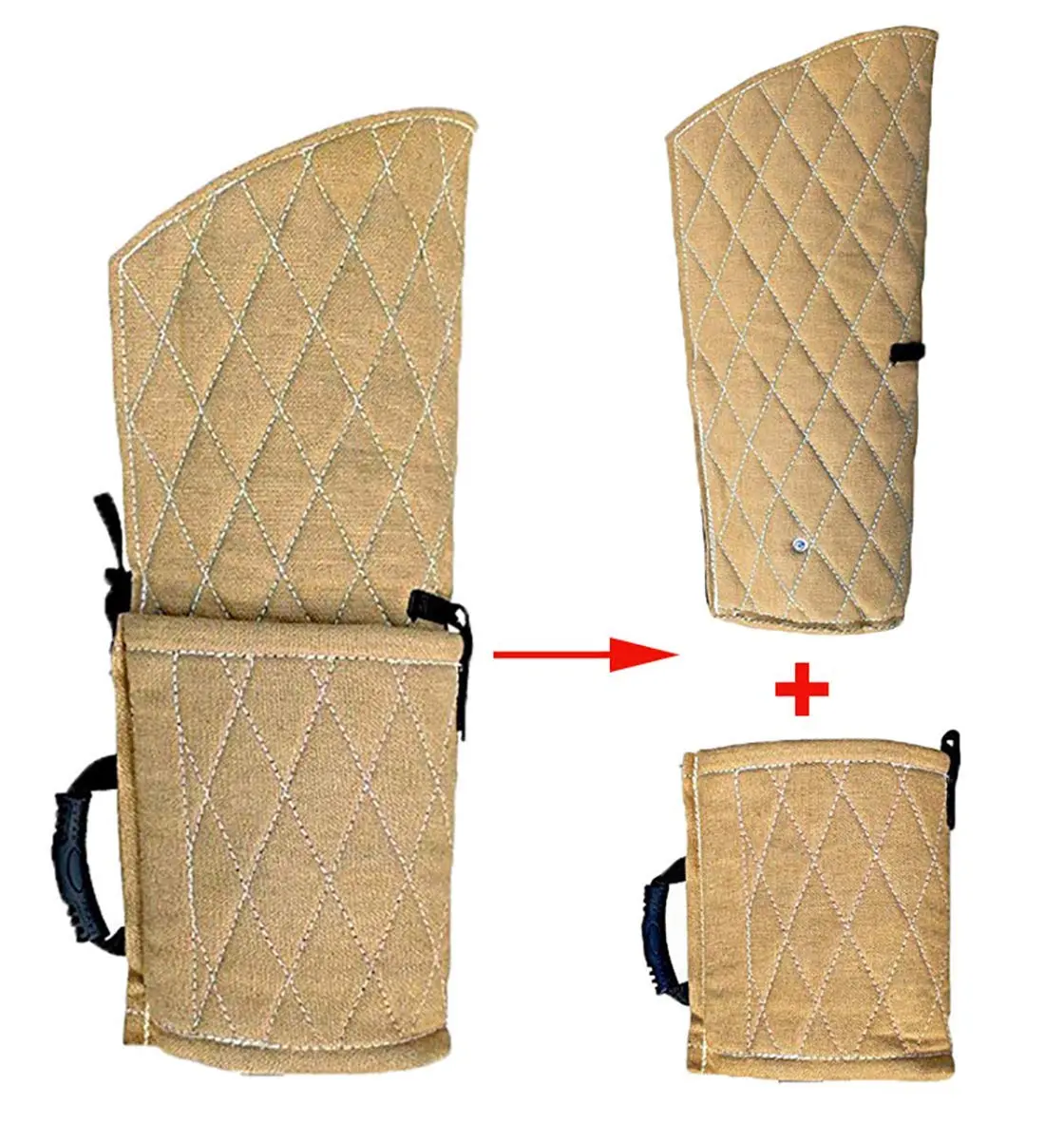 Morezi Dog Bite Sleeve Training Arm Guard for Large Dogs & Puppies | 58cm (22.8") Yellow - view 4