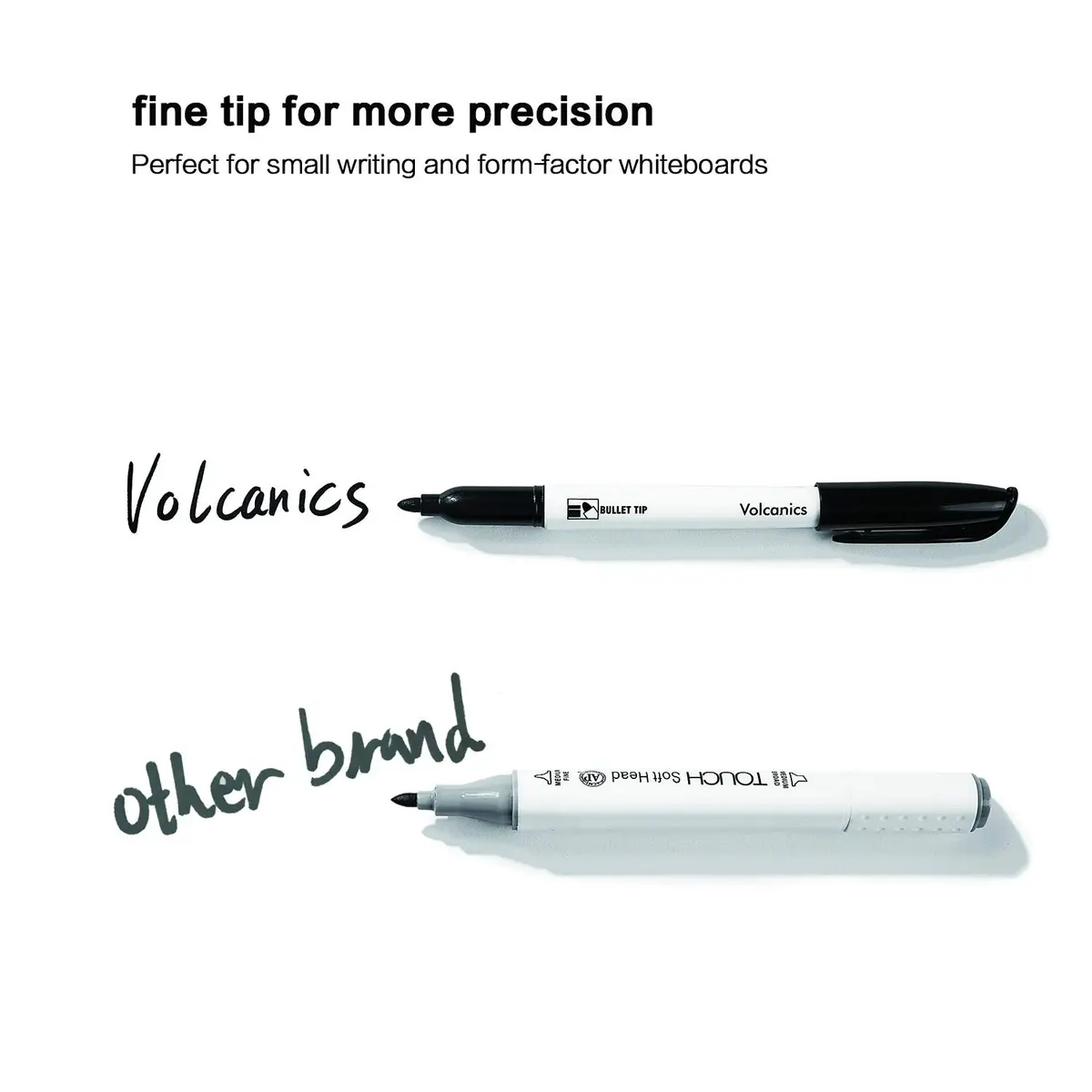 Volcanics Black Dry Erase Markers, Fine Tip, 30 Pack | Low Odor, Water-Based Ink - view 3