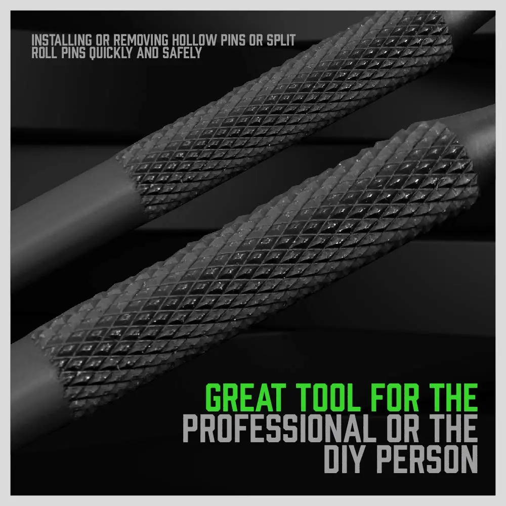 SWANLAKE 9-Piece Roll Pin Punch Set 1/16"-5/16" | Precision Automotive & Craft Tool - view 5