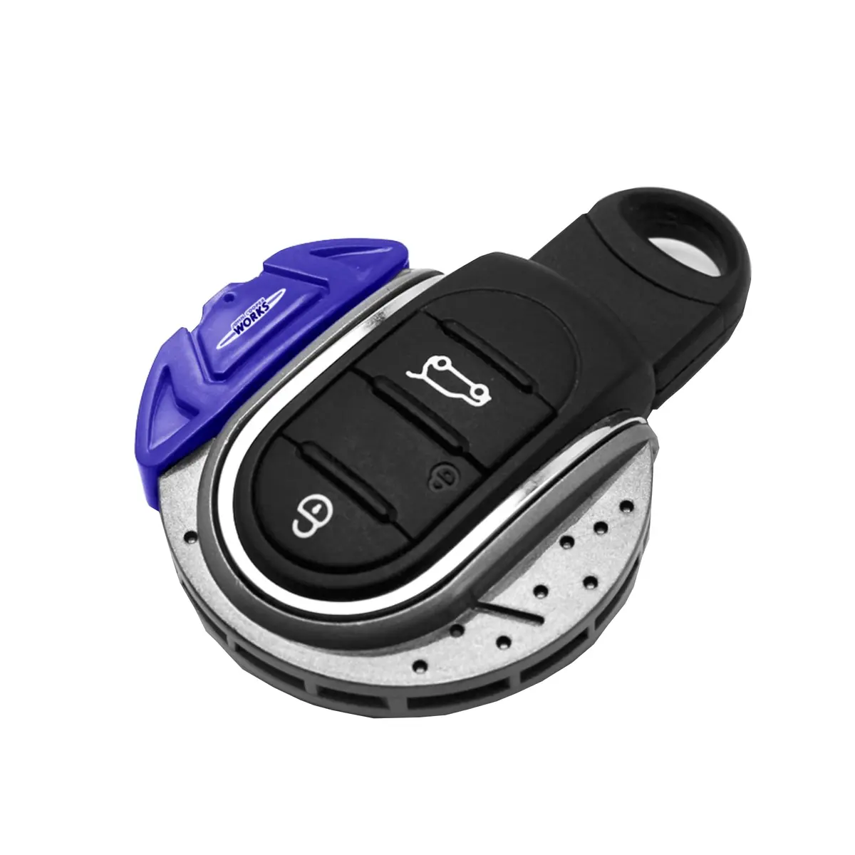 YaaGoo Blue ABS Keychain Key Cover Case for Mini Cooper F54-F60 | Lightweight & Durable - main product image