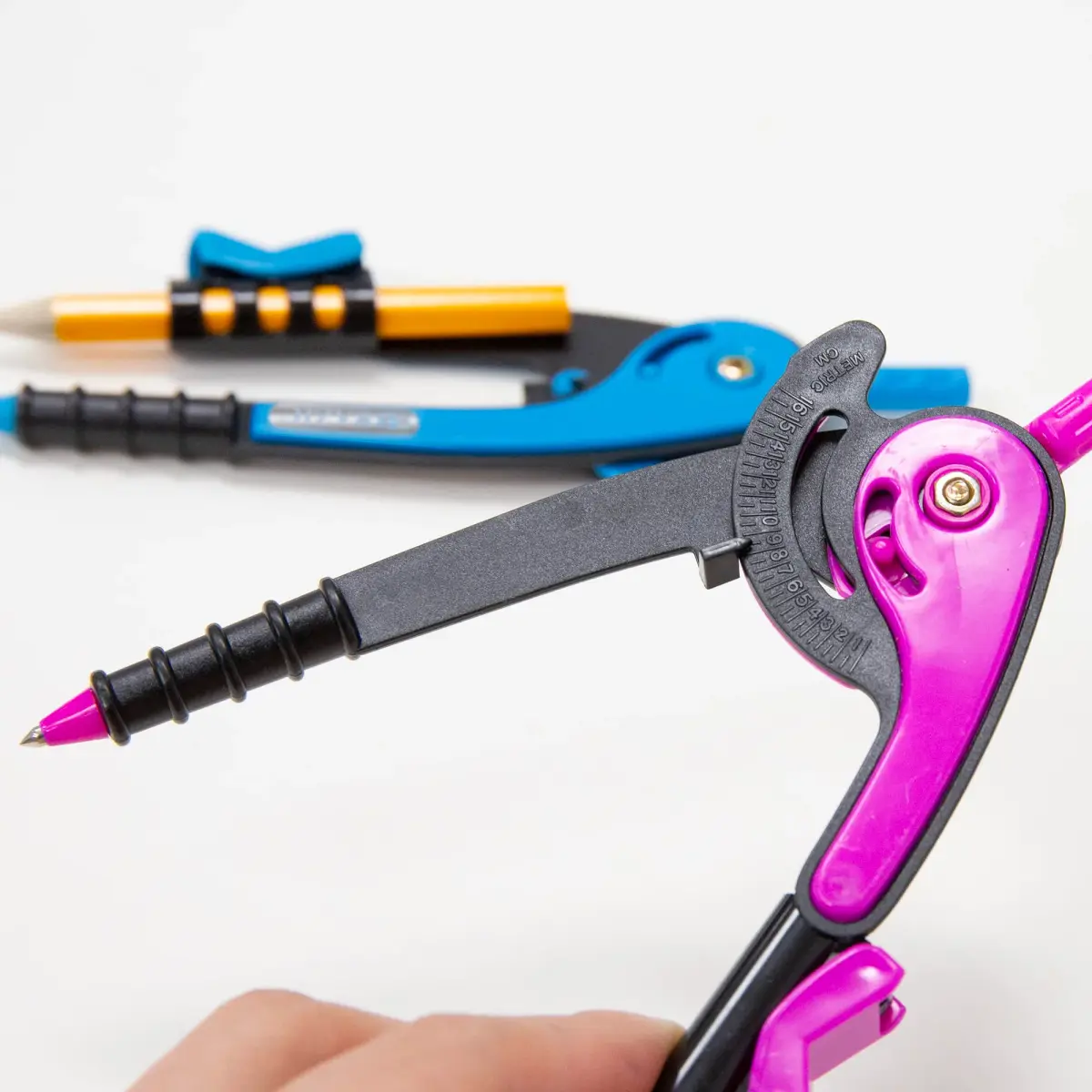 BAZIC PRODUCTS Scale-Arm Compass with #2 Wood Pencil, 4-Set | Geometry & Drafting Tool - view 2