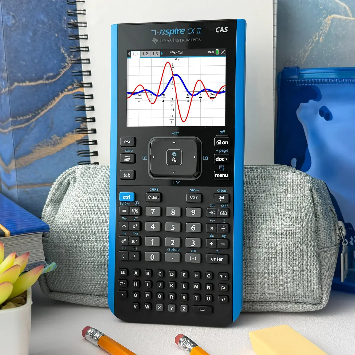 Texas Instruments TI-Nspire CX II CAS Color Graphing Calculator with Student Software (PC/Mac) | Advanced Math & Science Tool - view 2