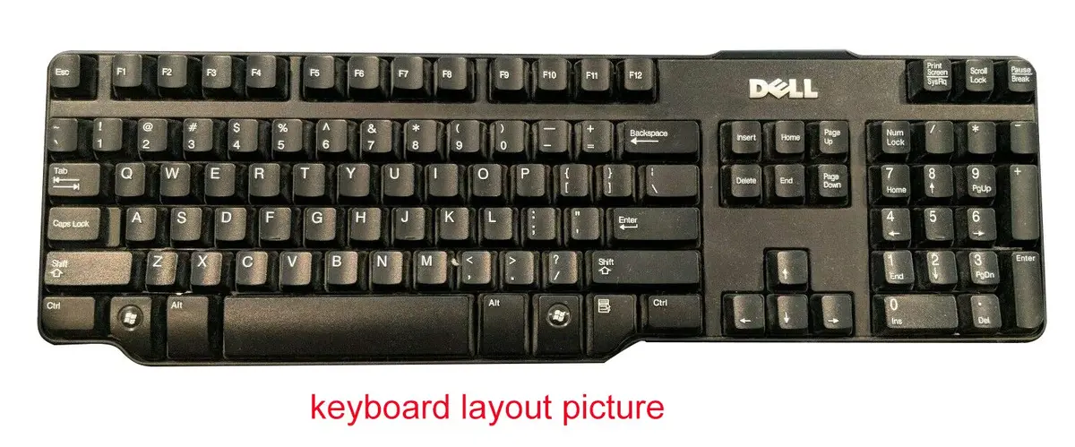YYubao Ultra Thin Silicone Keyboard Skin Cover Compatible with Dell RH659 SK-8115 SK-3205 SK-8135 104-key USB Wired Keyboard | Waterproof & Dustproof - view 2