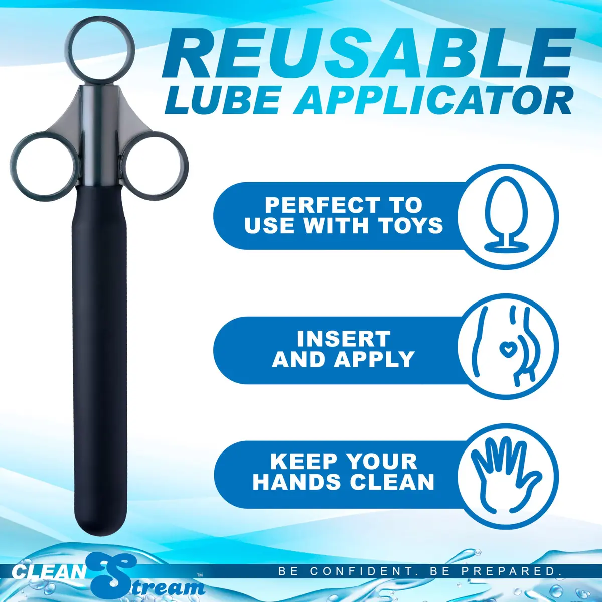 Cleanstream Smooth Lubricant Launcher 21.6cm (8.5in) | Easy One-Hand Use - view 7