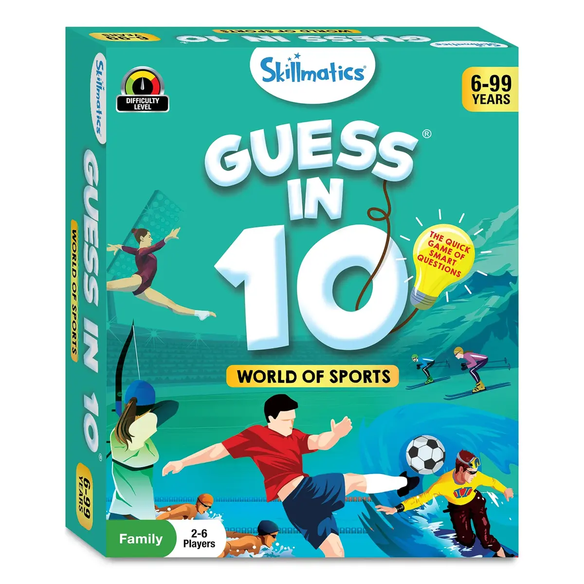 Skillmatics Guess in 10 Sports Trivia Card Game | Educational Game for Kids Ages 6+ | 50 Cards, 6 Clue Cards - view 8