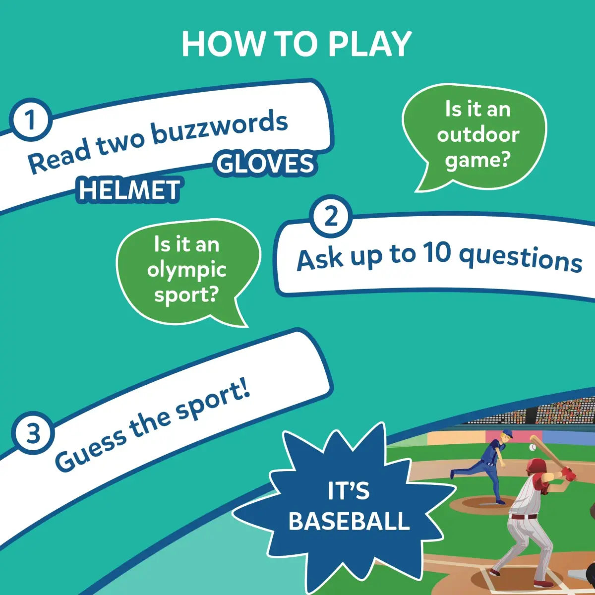 Skillmatics Guess in 10 Sports Trivia Card Game | Educational Game for Kids Ages 6+ | 50 Cards, 6 Clue Cards - view 4