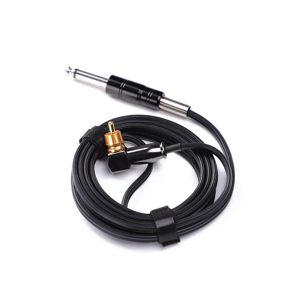 HAWINK Rotary Tattoo Machine Pen Spare Power Cord RCA Connector Black | Reliable Replacement for Tattoo Machines - main product image