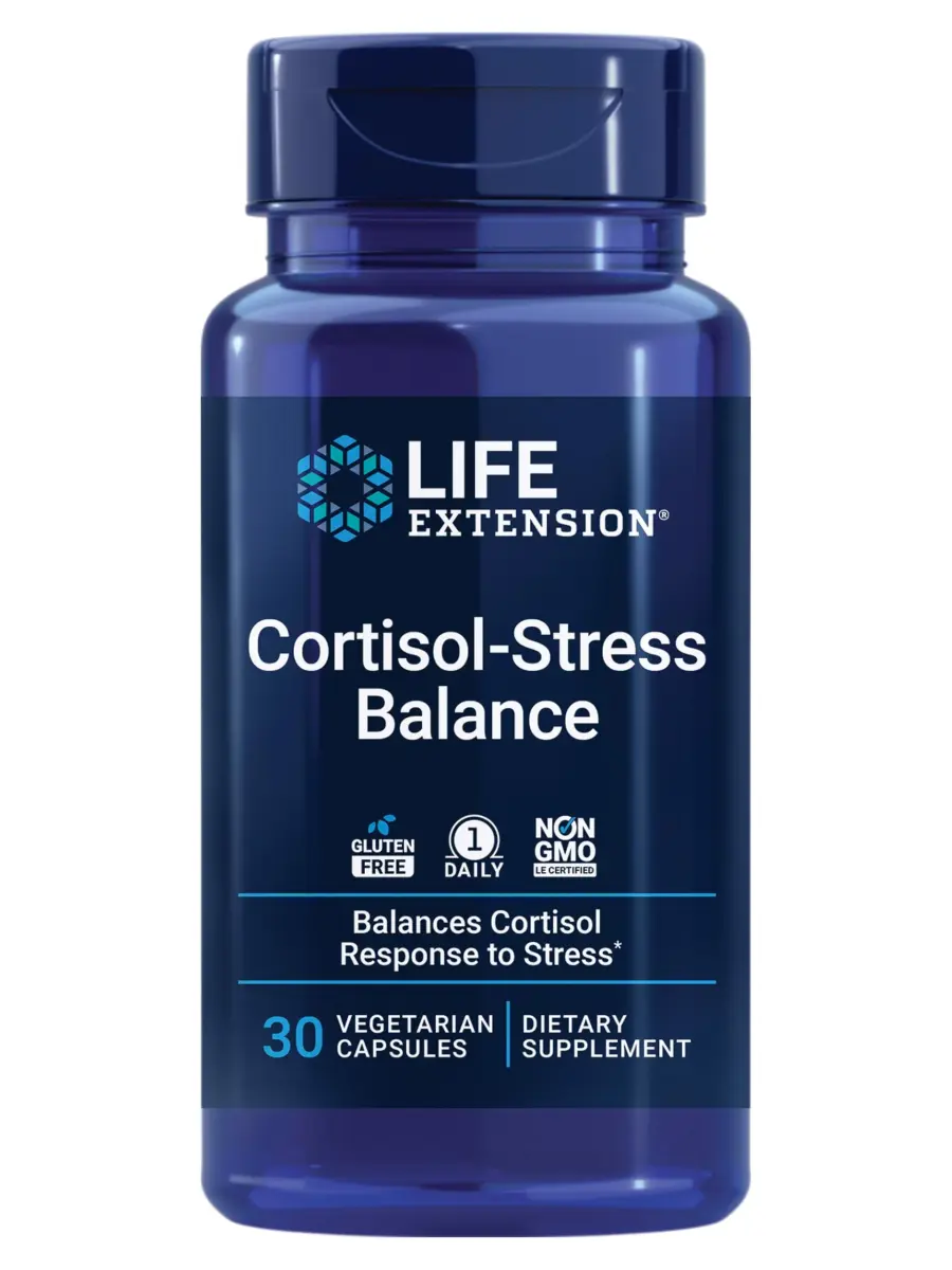 Life Extension Cortisol-Stress Balance Capsules 30 Count | Clinically Studied Stress Support - main product image