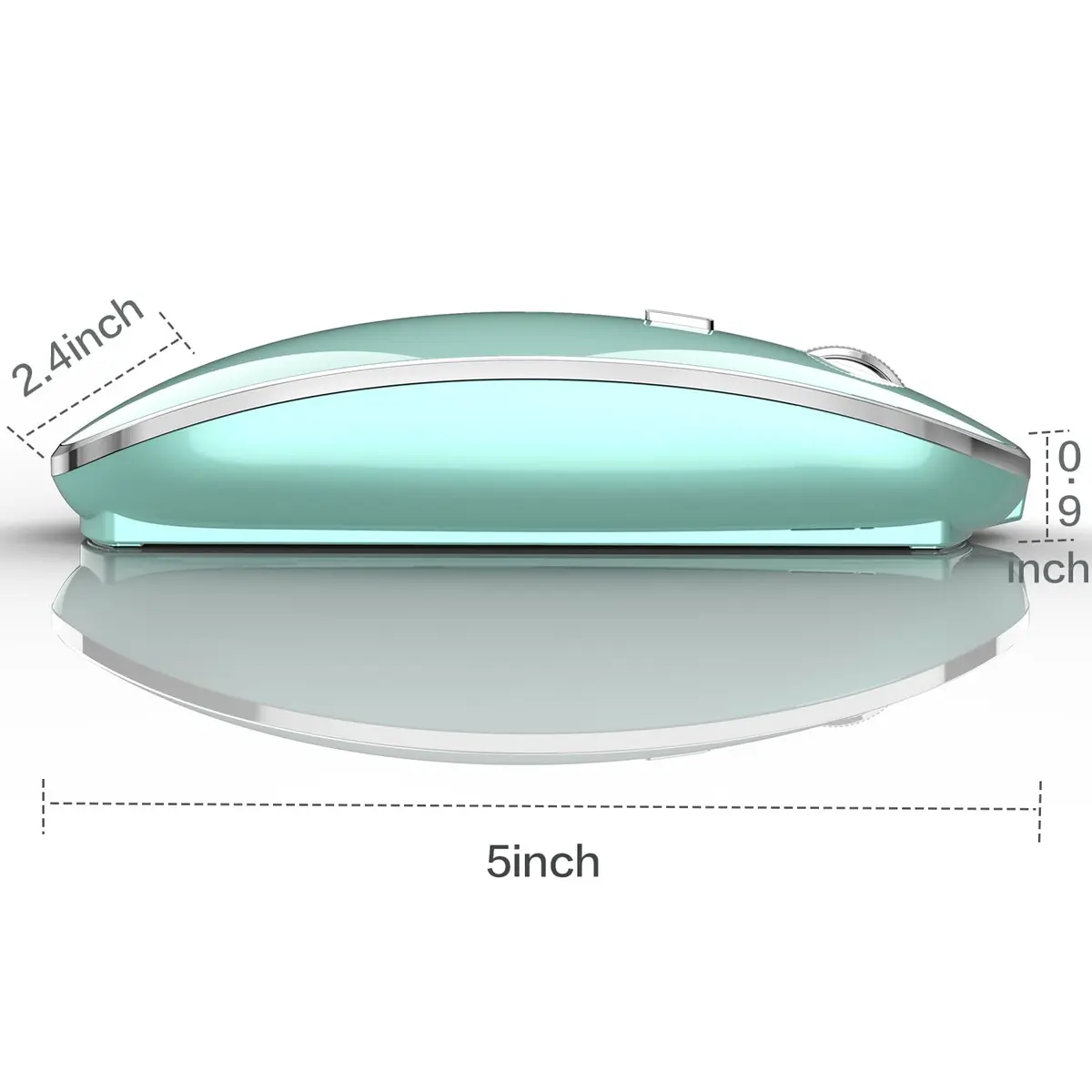 JETTA Wireless Mouse for MacBook & PC | 1600 DPI Optical Sensor, Rechargeable, 2.4GHz Wireless, Blue - view 5