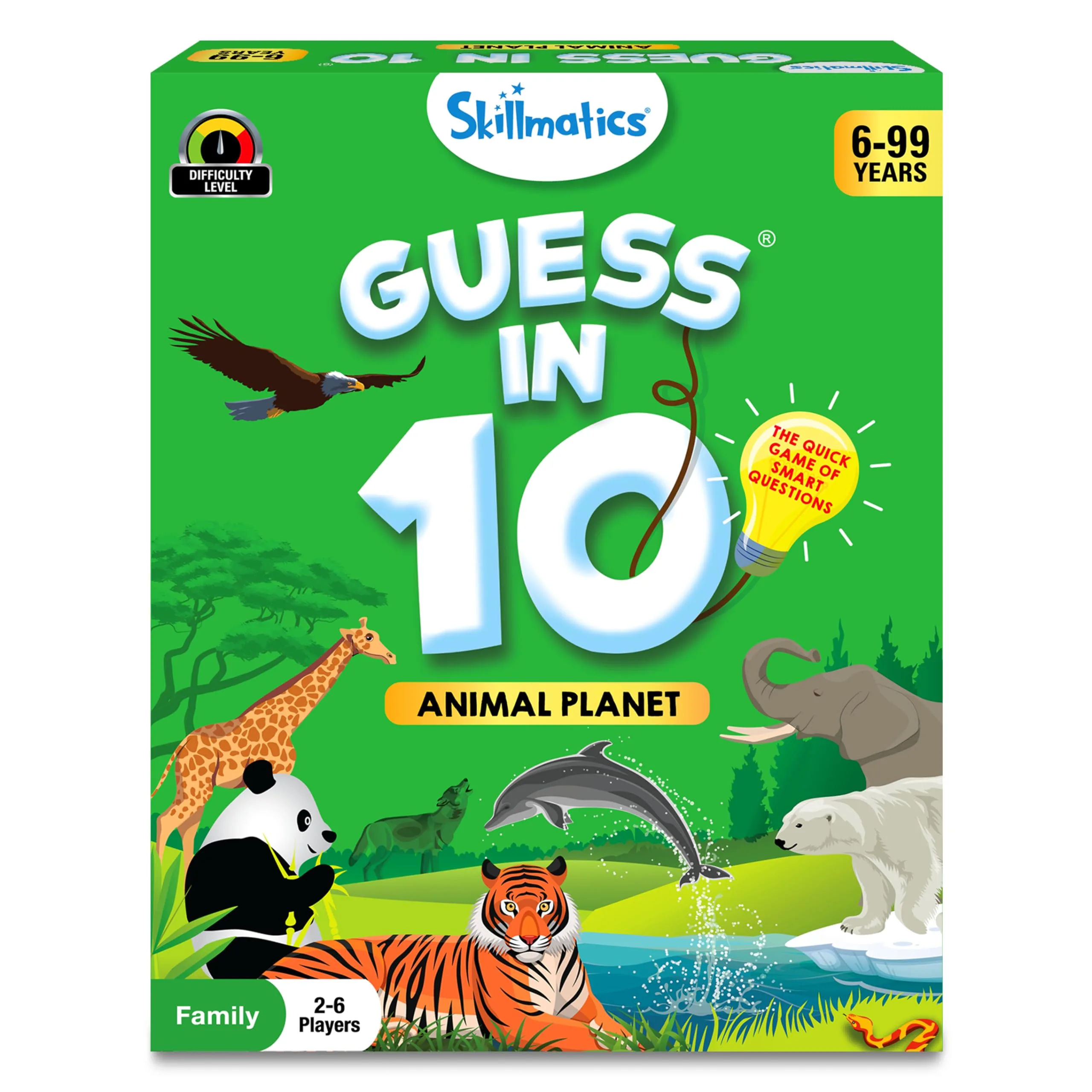 Skillmatics Guess in 10 Animal Planet Card Game | Educational Trivia for Kids & Adults - main product image