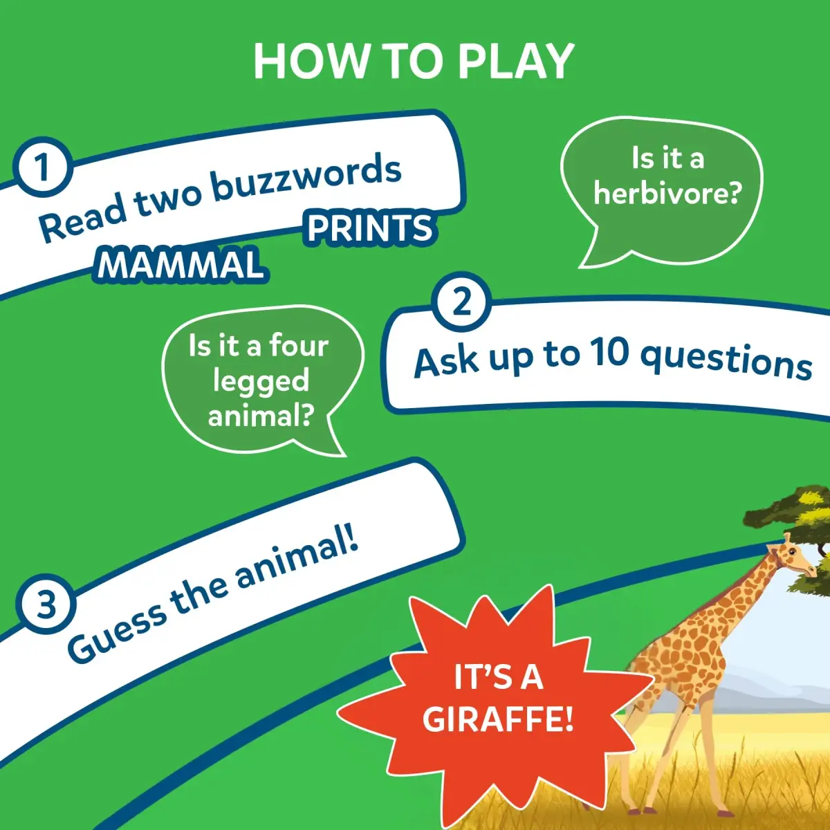 Skillmatics Guess in 10 Animal Planet Travel Game | Educational Trivia for Kids Ages 6+ - view 3