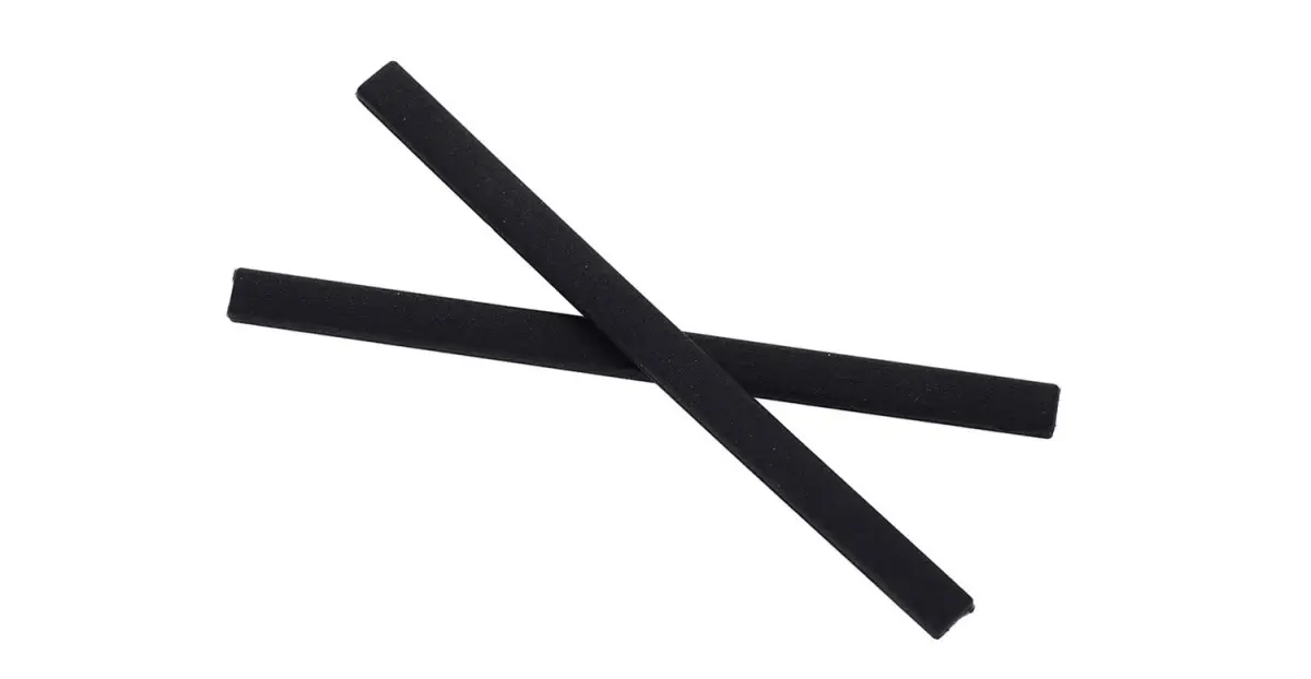 NicelyFit Black Replacement Temple Arms for Oakley Pitchman OX8050 Eyeglass Frames (69mm) | Skin-Friendly Silicon Rubber - view 2