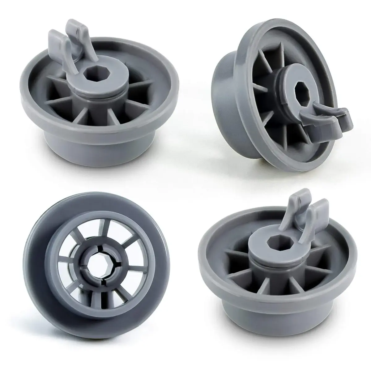 AMI PARTS Dishwasher Rack Wheels 3.6cm (1.42 inch) | 4-Pack Replacement Kit - main product image