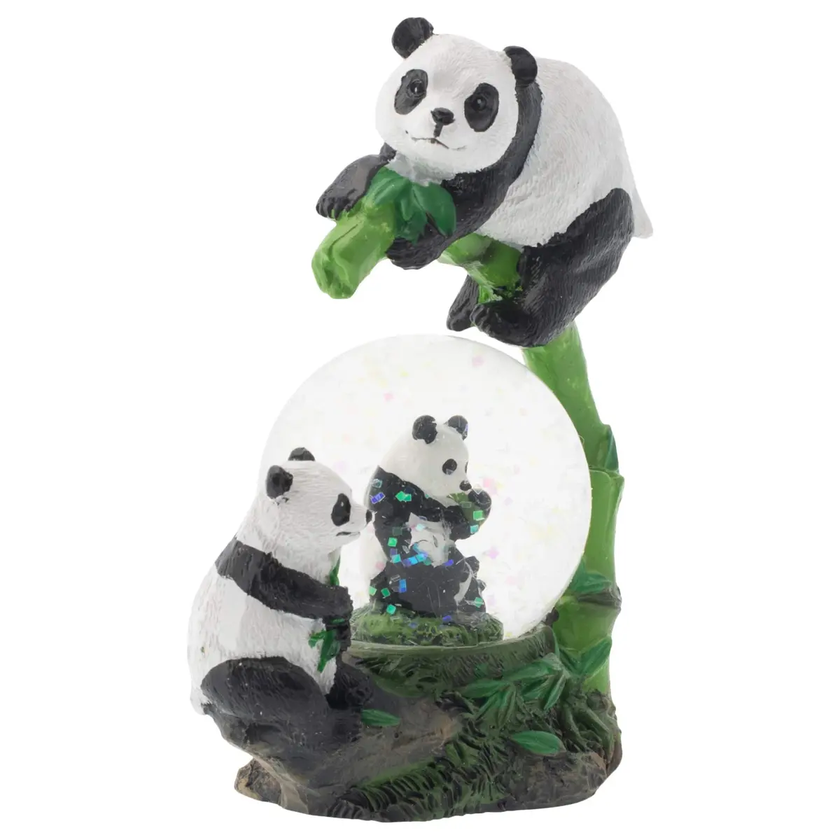 Elanze Designs Panda Bear Family China Miniature Snow Globe 45MM | Whimsical Home Accent - view 3