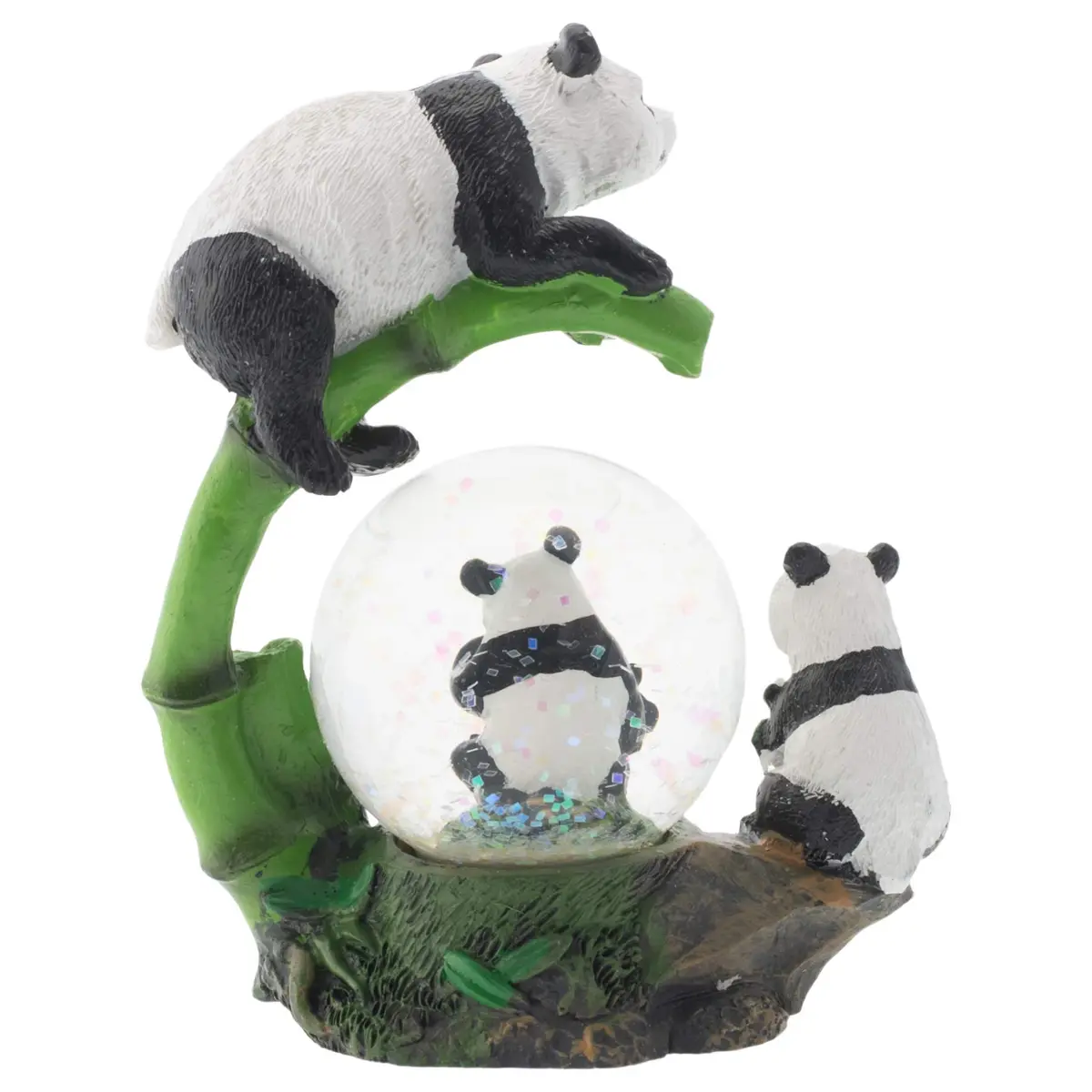 Elanze Designs Panda Bear Family China Miniature Snow Globe 45MM | Whimsical Home Accent - view 4