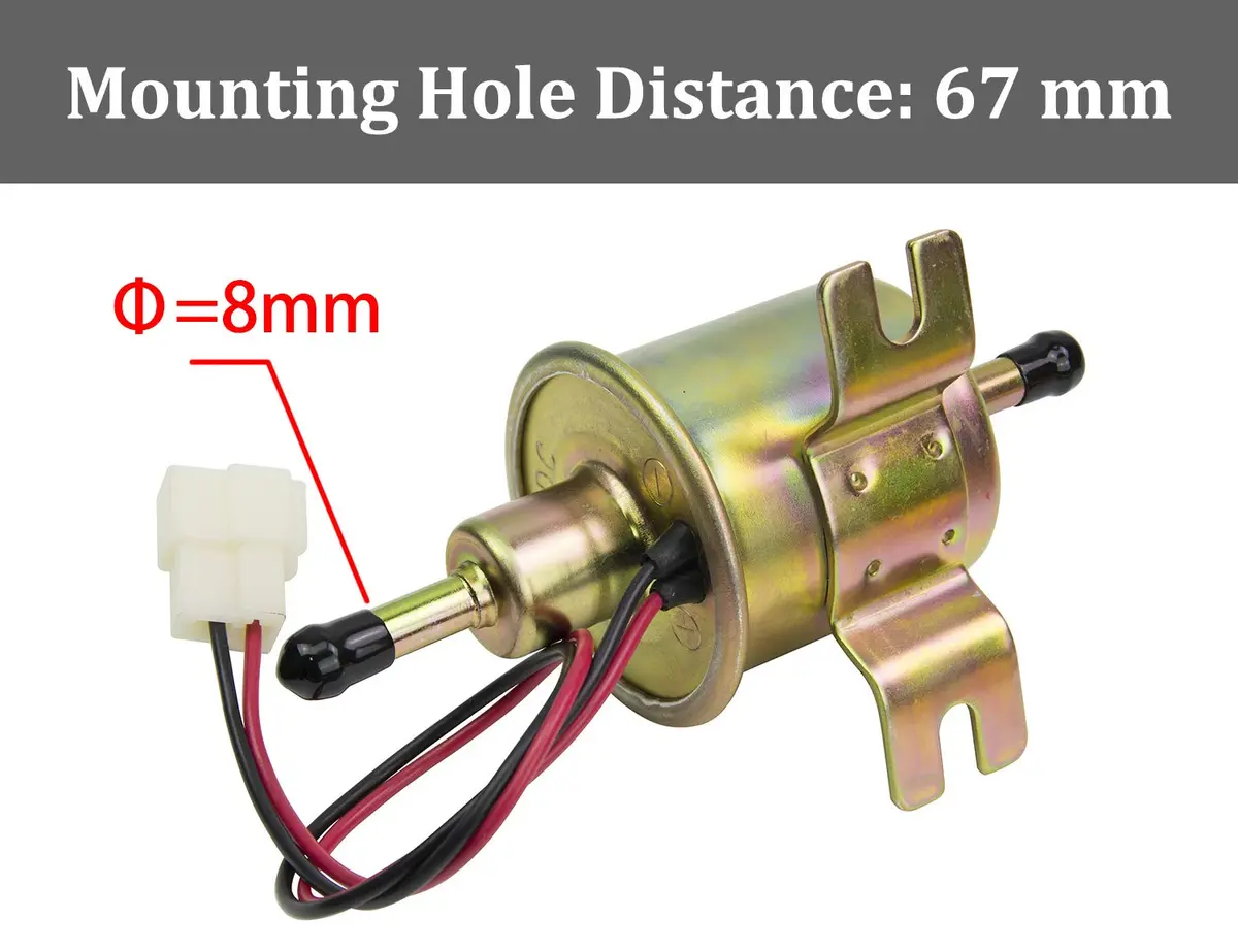 HiQltyla 12V Electric Fuel Pump 3-8 PSI Copper | Reliable Diesel Gas Pump - view 4