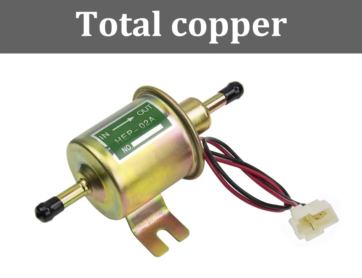 HiQltyla 12V Electric Fuel Pump 3-8 PSI Copper | Reliable Diesel Gas Pump - view 2