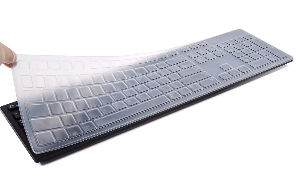 iKammo Keyboard Cover Skins for Dell KB216 & Optiplex 5250/3050/3240/5460/7450/7050 & Inspiron AIO 3475/3670/3477 | Waterproof Dustproof - main product image