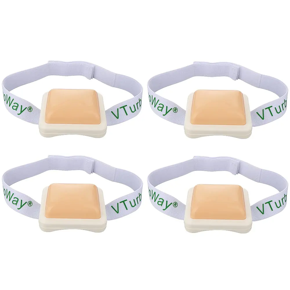 VTurboWay 4 Pack Injection Pad - Intramuscular Practice Pad for Nurses & Students, 8.4x7.5x3.8cm | Wearable, Realistic Training Tool - main product image