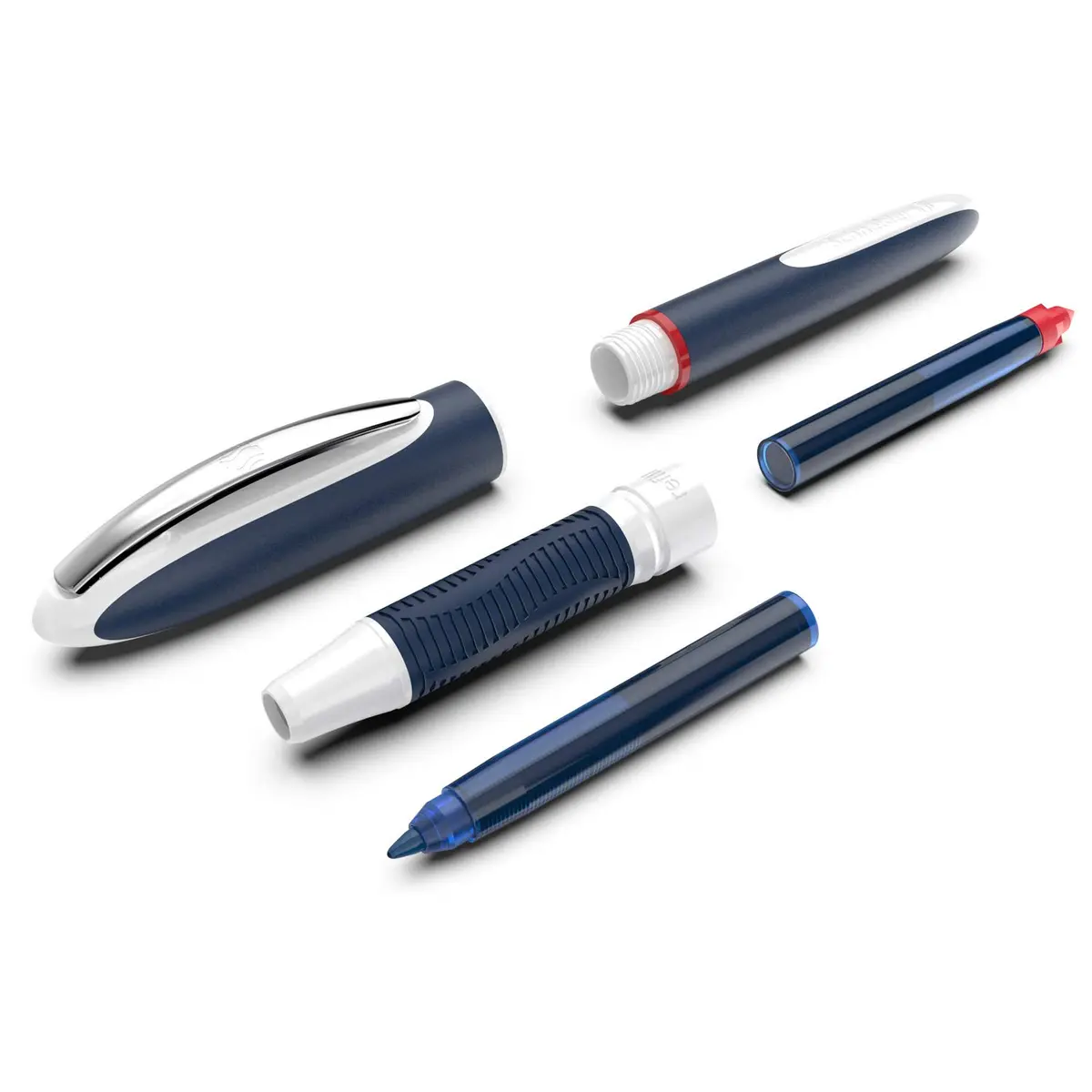Schneider One Change Refillable Rollerball Pen 0.6mm Tip, Red, Box of 5 (15.5g) | Smooth Ink Flow for Office & Students - view 4