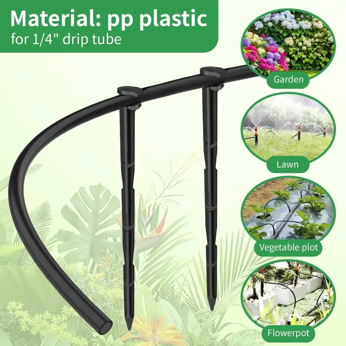 Balter-D Irrigation Drip Support Stakes 1/4 Inch | Durable Plastic Support for Garden & Lawn - view 6
