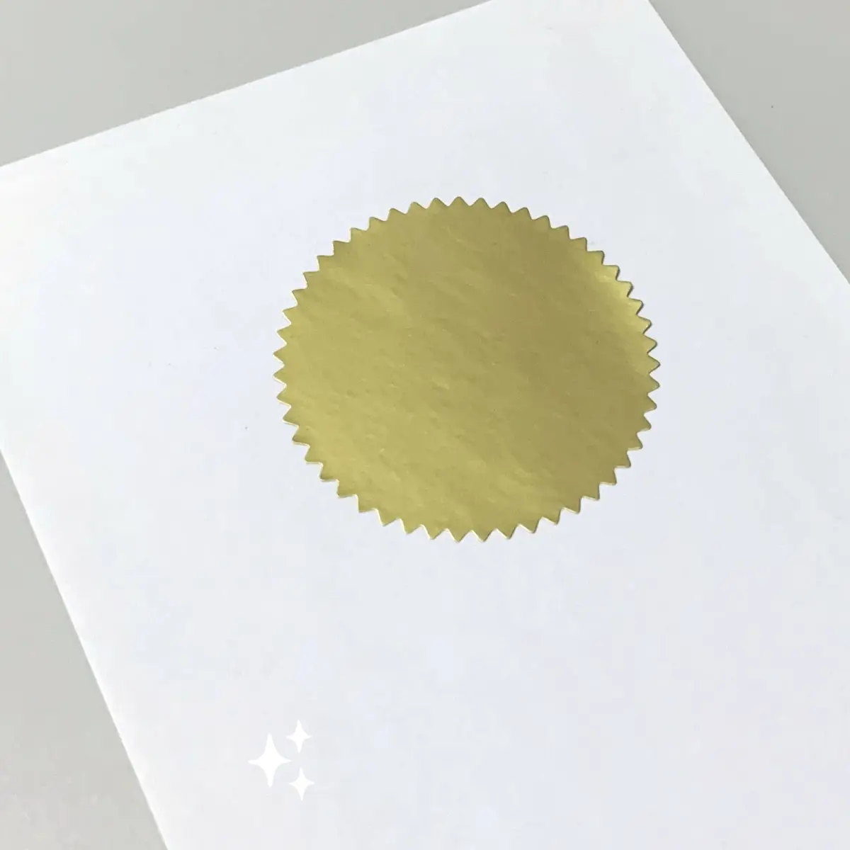 TownStix Silver & Gold Certificate Seals 400 PCS | 51 mm (2 Inch) Round Matte Foil Stickers - view 8
