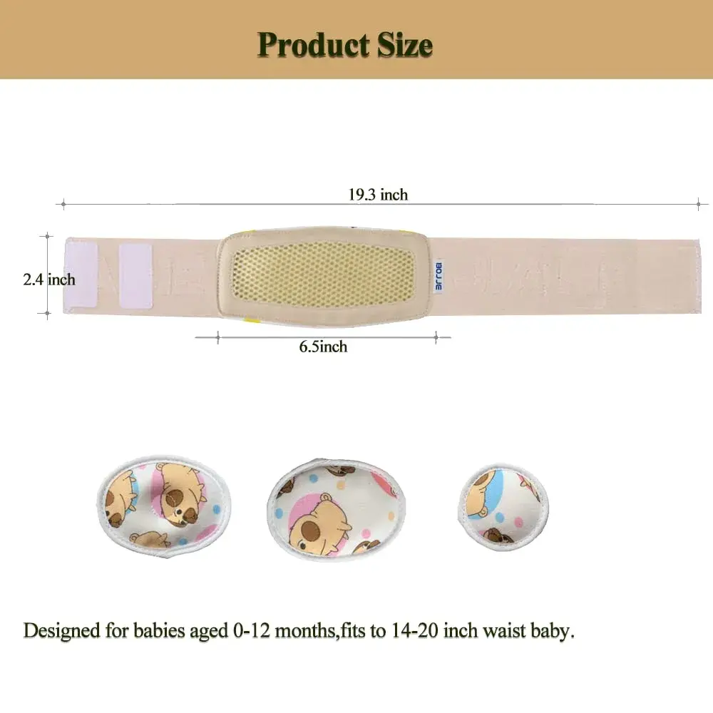 BOJEE Umbilical Hernia Belt for Infants & Kids | 48 cm (19 inch) Beige - view 4