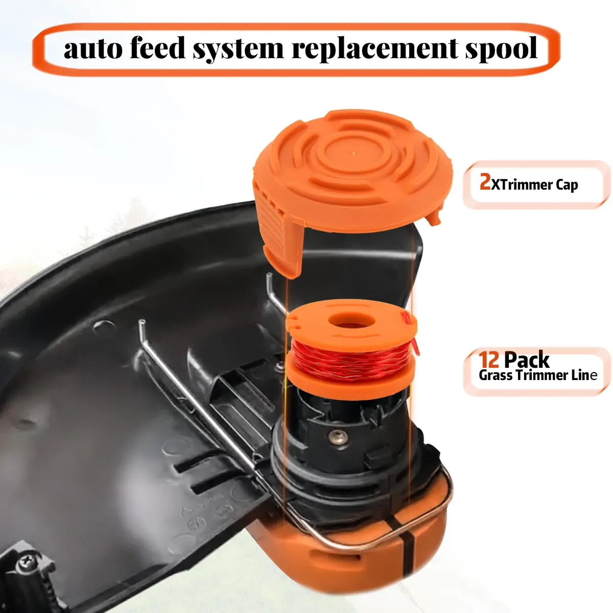LEIMO KPARTS Trimmer Spool Line for Worx WA0010 | Durable 11ft 0.065" Nylon, Compatible with Worx WG Series, 14 Pack - view 5