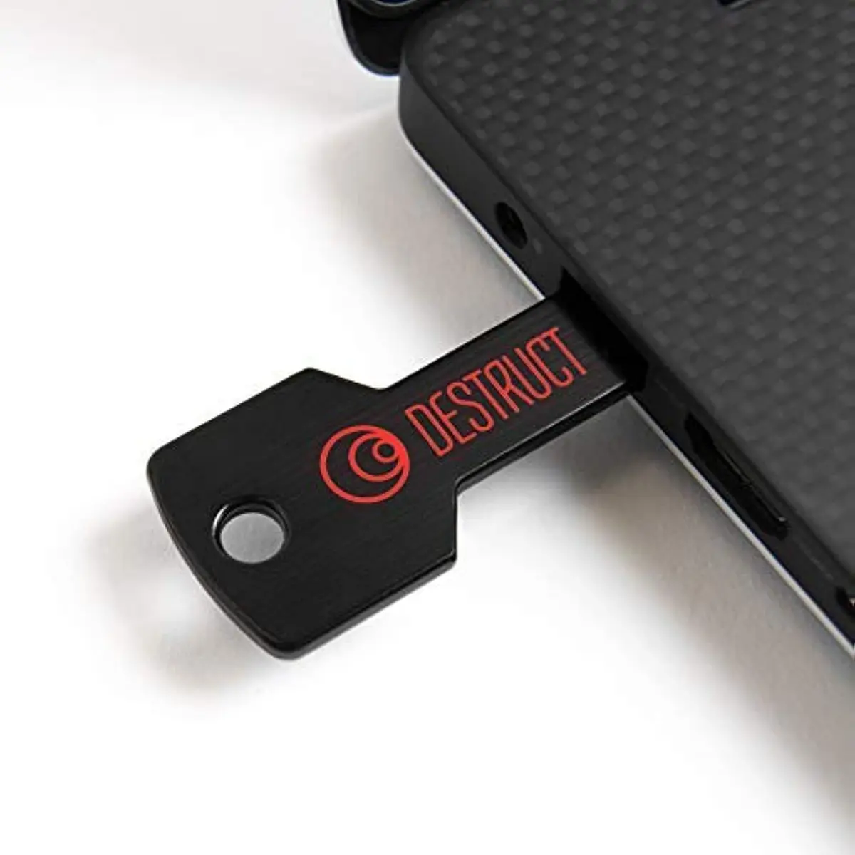 DESTRUCT USB Gadget - Military Grade Hard Drive Wiper | Permanently Erase Data, Portable, USB 1.1, Black - main product image