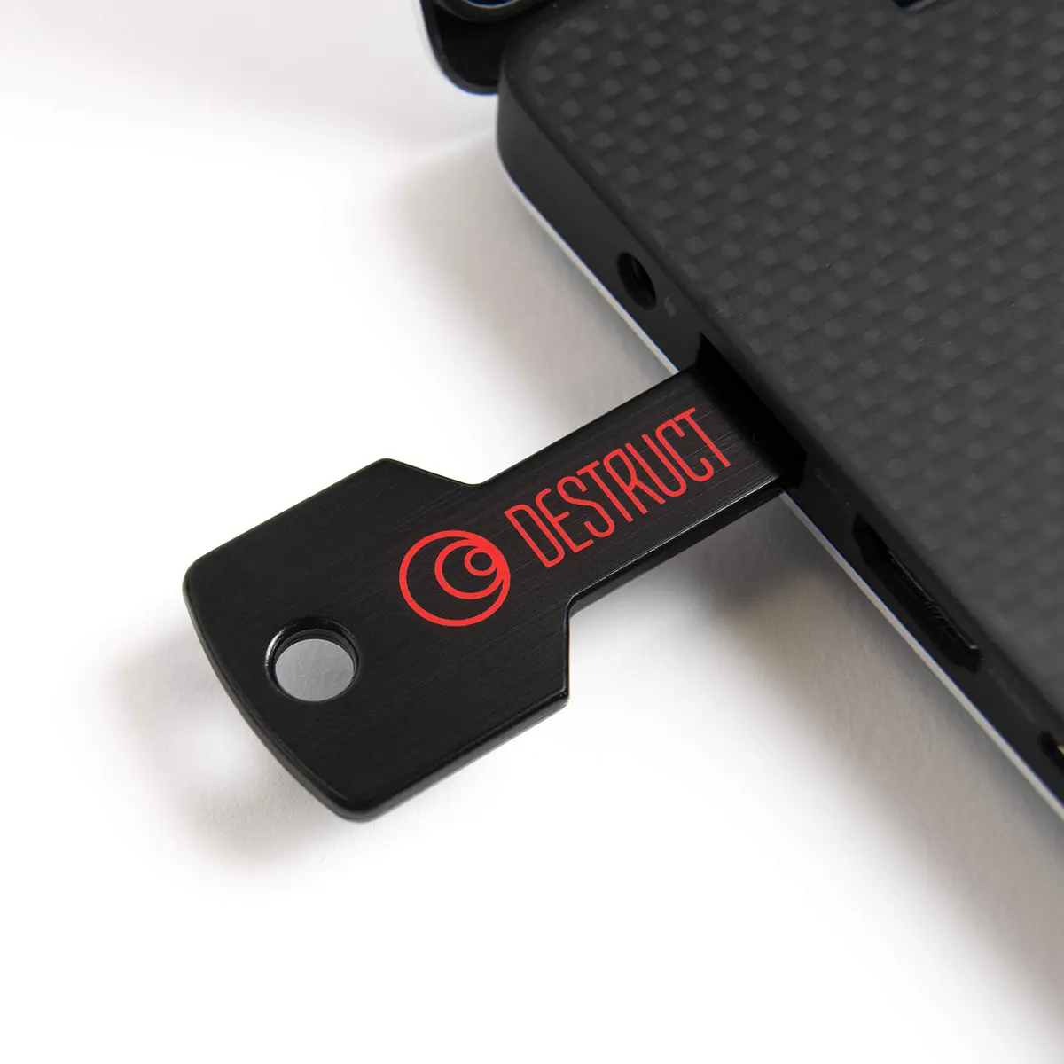 DESTRUCT USB Gadget - Military Grade Hard Drive Wiper | Permanently Erase Data, Portable, USB 1.1, Black - view 4
