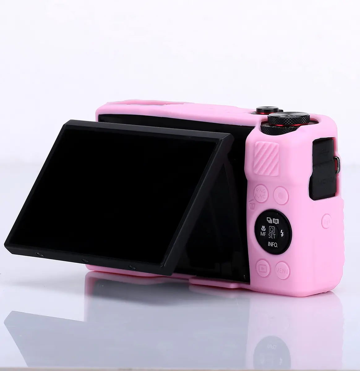 Yisau Pink Silicone Camera Case for Canon PowerShot G7X / G7X Mark II | Ultra Thin Lightweight Rubber Soft Silicone Bag Cover - view 5