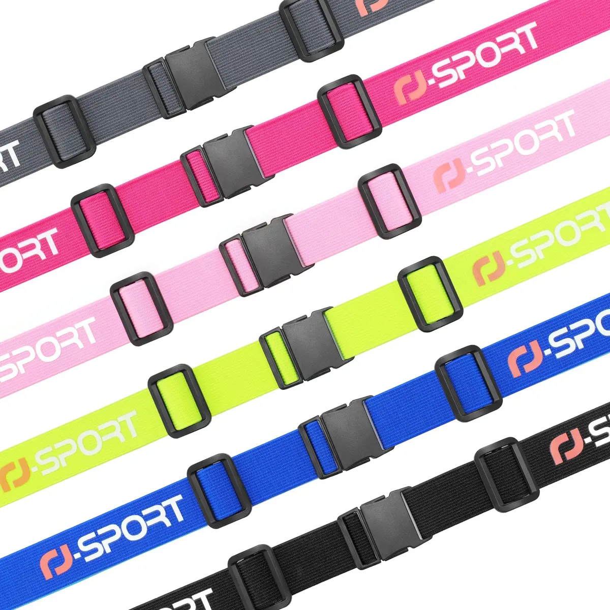 RJ-Sport Race Number Belt - Triathlon Race Belt BIB Holder with 6 Energy Gel Loops for Triathlon, Marathon, Running & Cycling | Fully Adjustable - view 6