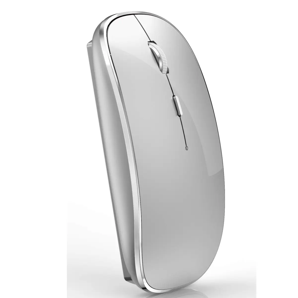 JETTA Wireless Mouse for MacBook Pro, MacBook Air, Laptop, Desktop, Chromebook, Win7/8/10/11, PC - Silver | Plug and Play Optical Mouse - main product image
